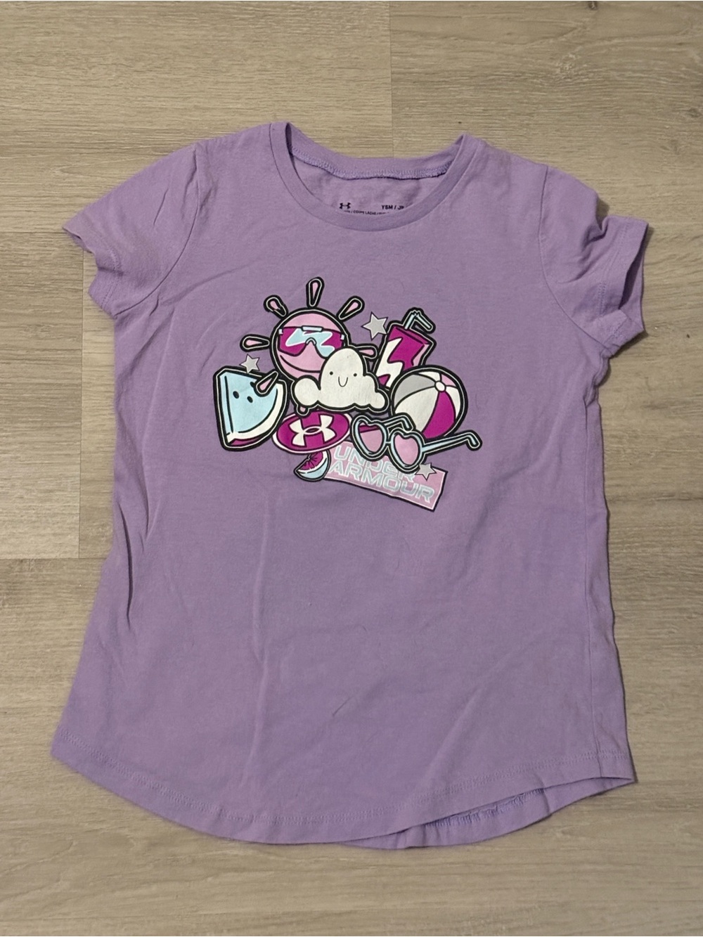 Under Armour Lavender Purple Graphic Short Sleeve Tee